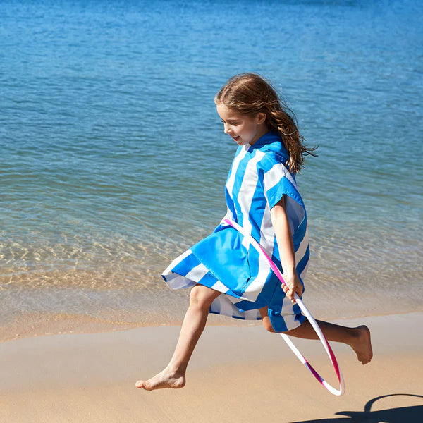 Dock & Bay: Quick Dry Poncho Kids - Bondi Blue - Ages 3-5