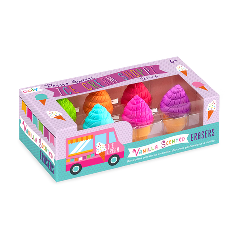 Ooly: Petite Sweets Ice Cream Shoppe Scented Erasers - Ages 6+