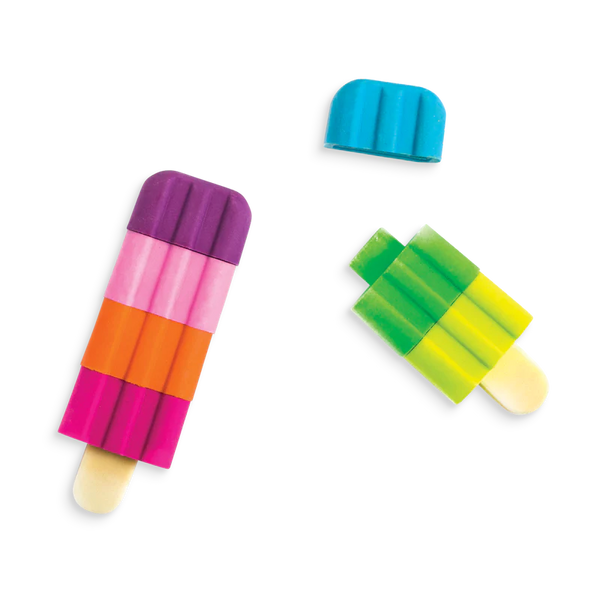 Icy Pops Scented Puzzle Erasers - Ages 6+