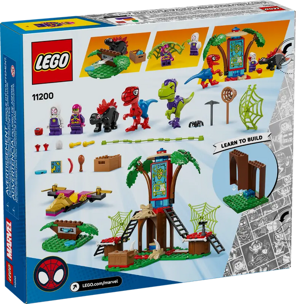 Lego: Marvel Spidey and Gobby's Raptor Battle at Tree House HQ - Ages 4+