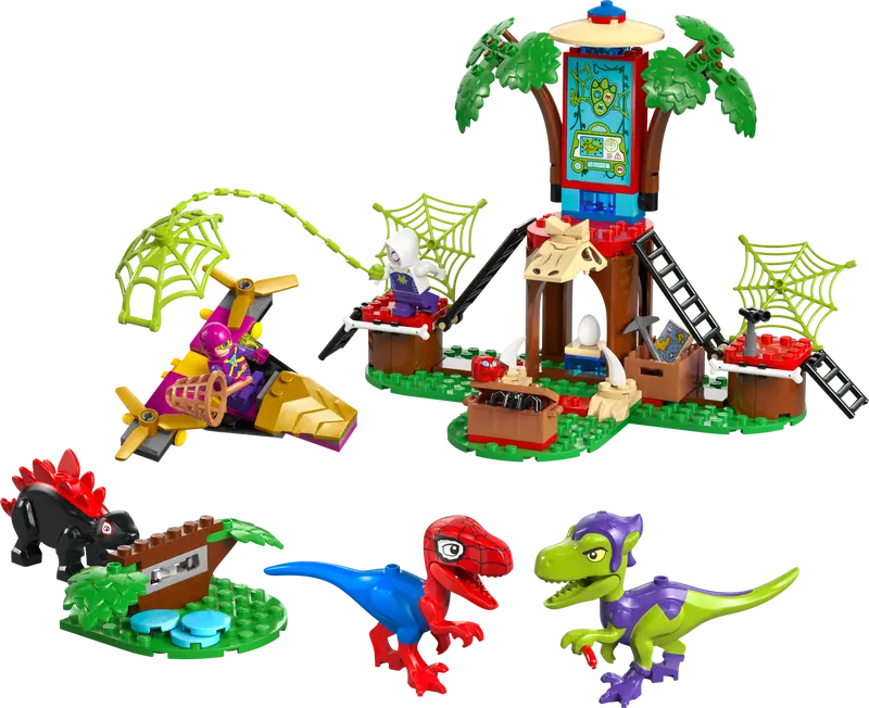 Lego: Marvel Spidey and Gobby's Raptor Battle at Tree House HQ - Ages 4+