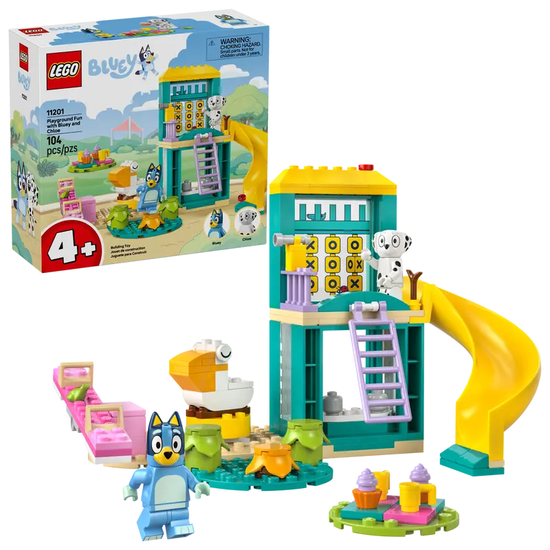 Lego: Bluey Playground Fun with Bluey and Chloe - Ages 4+