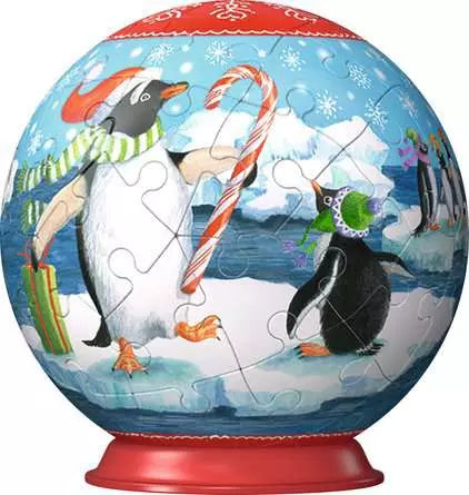54 Piece Puzzle Ball: Animal Cheer Christmas - Ages 6+