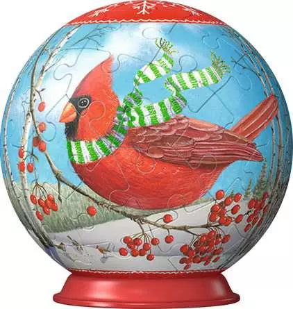 54 Piece Puzzle Ball: Animal Cheer Christmas - Ages 6+