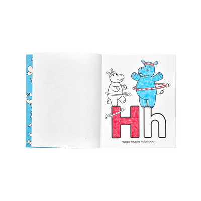 AB: Color-in' Book: My First ABC Toddler Amazing Animals - Ages 3+