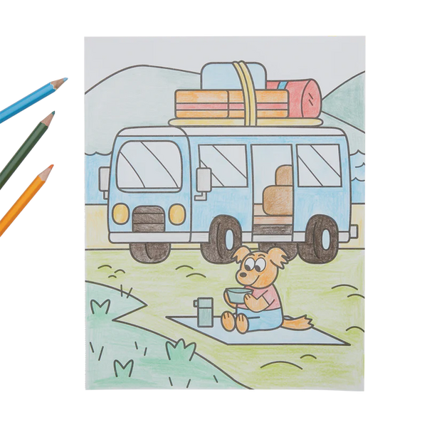 Color-in' Book: Movin' & Shakin' - Ages 3+