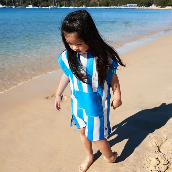 Dock & Bay: Quick Dry Poncho Kids - Bondi Blue - Ages 3-5