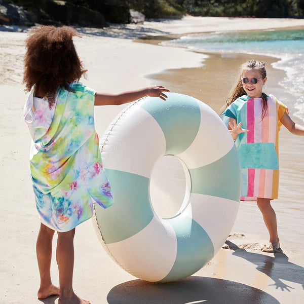 Dock & Bay: Quick Dry Poncho Kids - Coastal Candy - Ages 3-5