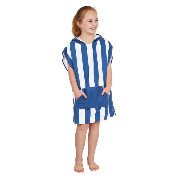Dock & Bay: Quick Dry Poncho Kids - Whitsunday Blue (Navy) - Ages 3-10