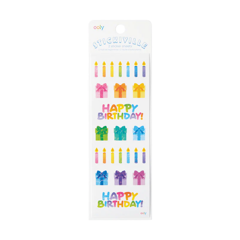 Stickiville Skinny: Candles & Gifts Stickers - Ages 3+