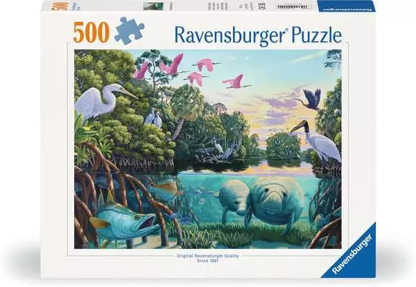 500 Piece Puzzle: Manatee Moments - Ages 12+