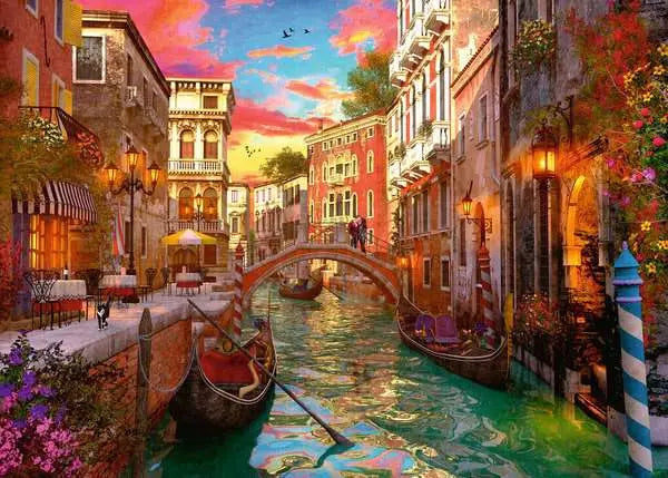 1000 Piece Puzzle: Venice Romance - Ages 14+