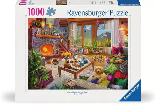 1000 Piece Puzzle: Cozy Cabin - Ages 14+