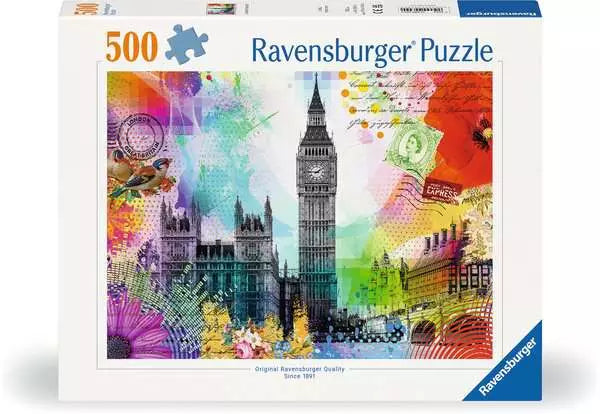 500 Piece Puzzle: London Postcard - Ages 12+