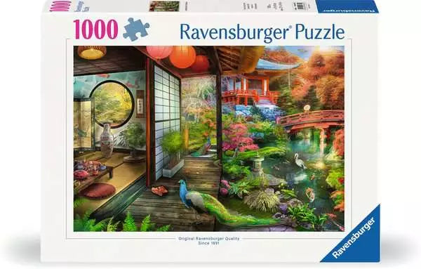 1000 Piece Puzzle: Japanese Garden Teahouse - Ages 14+