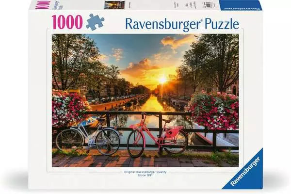 1000 Piece Puzzle: Bicycles in Amsterdam - Ages 14+