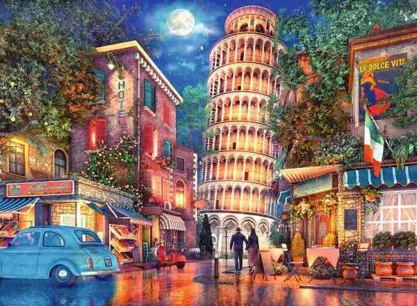 500 Piece Puzzle:  - Evening in Pisa Ages 12+