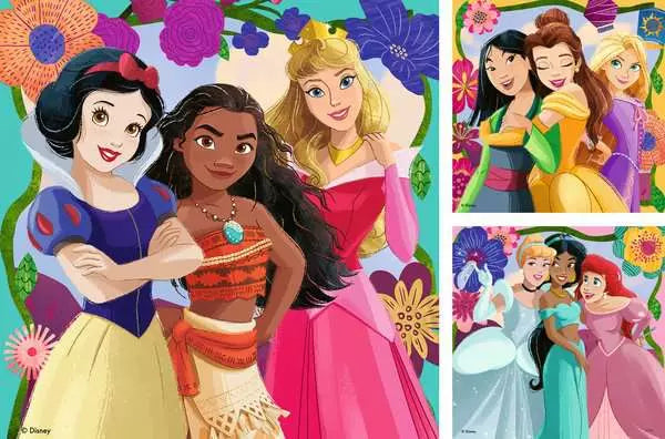 3x49 Piece Puzzle: Disney Princess Girl Power! - Ages 5+