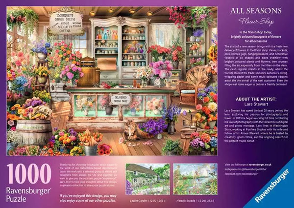 1000 Piece Puzzle: All Seasons Flower Shop - Ages 14+