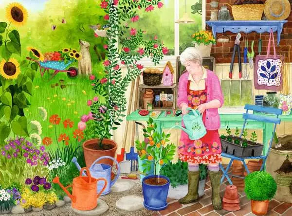 100 Piece XL Puzzle: Gardening - Ages 9+