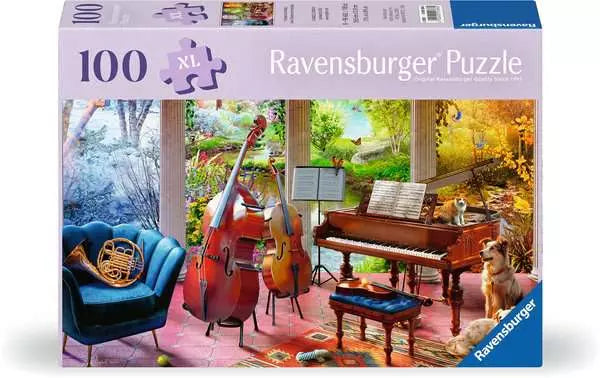 100 Piece XL Puzzle: Four Seasons in Music - Ages 9+