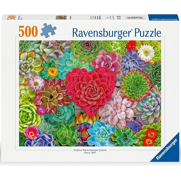 500 Piece Puzzle: Succulent Love - Ages 12+