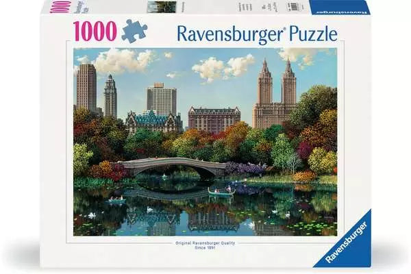 1000 Piece Puzzle: NY Central Park Bow Bridge - Ages 12+