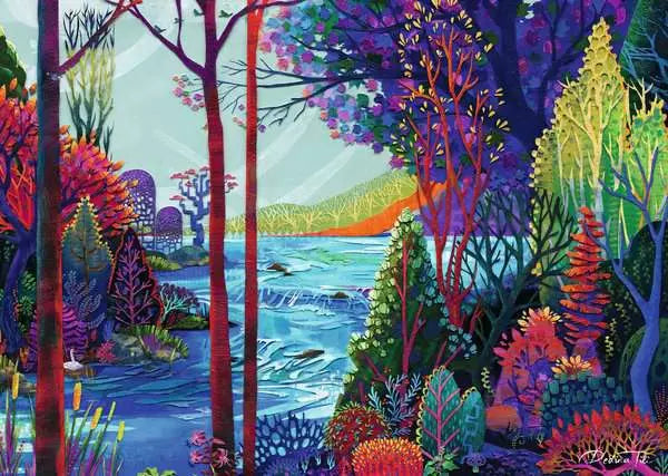 1000 Piece Puzzle: Indigo Forest - Ages 14+