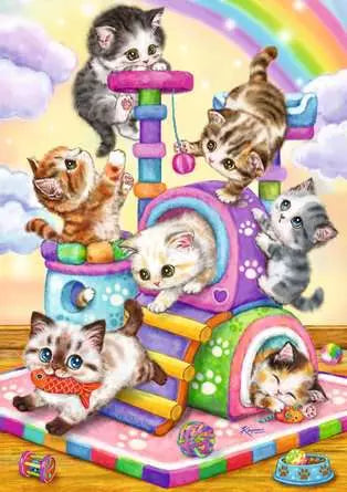 35 Piece Puzzle: Playful Purr Babies - Age 4+