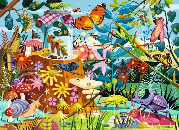 60 Piece Puzzle: Backyard Bug World - Ages 4+