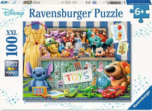 100 XXL Piece Puzzle: Disney Pixar Multi character Toybox  - Ages 6+