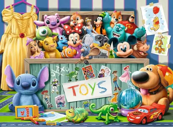 100 XXL Piece Puzzle: Disney Pixar Multi character Toybox  - Ages 6+