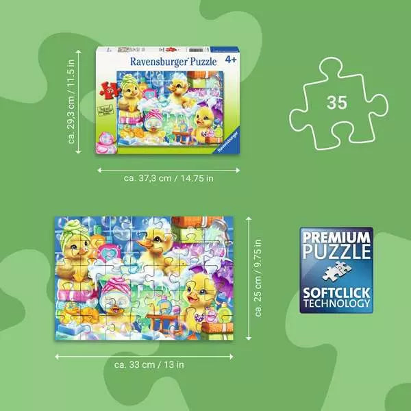 35 Piece Puzzle: Scrub a Dub Duckies - Ages 4+