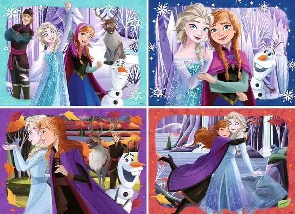 100 Piece x 4 Puzzle: Disney Frozen - Ages 5+