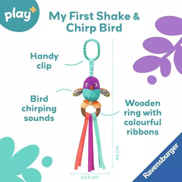 Play+: Play & Cuddle Chirp Bird Soft Toy - Ages 0+