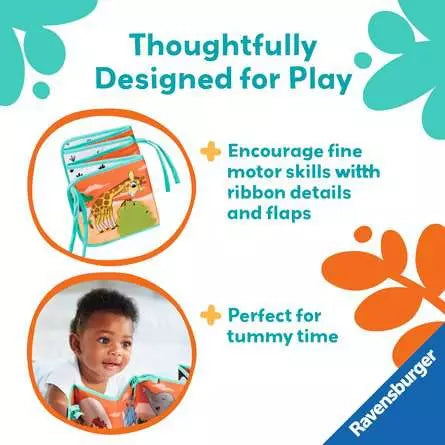Play+: Tummy Time Book Wild Animals - Age 0+