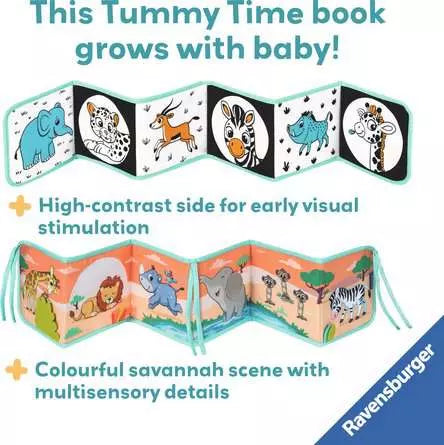Play+: Tummy Time Book Wild Animals - Age 0+