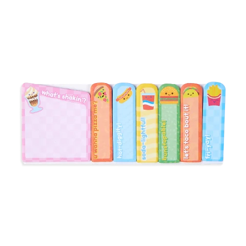 Ooly: Note Pals Sticky Tabs: Fast Food - Ages 6+