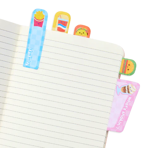 Ooly: Note Pals Sticky Tabs: Fast Food - Ages 6+