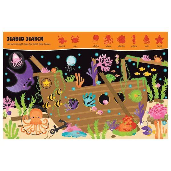 Glow in the Dark Underwater Wonders Activity Book