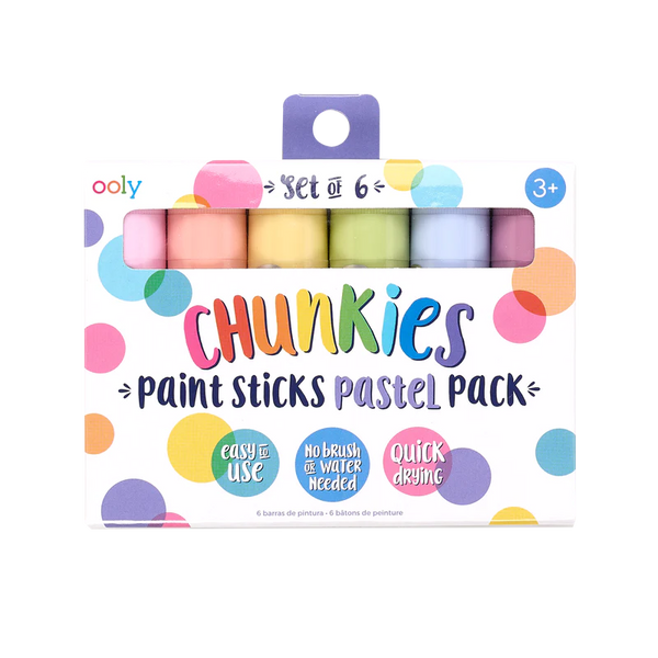Chunkies: 6 Paint Sticks Pastel Pack - Ages 3+
