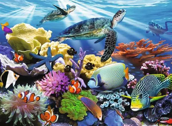 200 Piece Puzzle: Ocean Turtles - Ages 8+