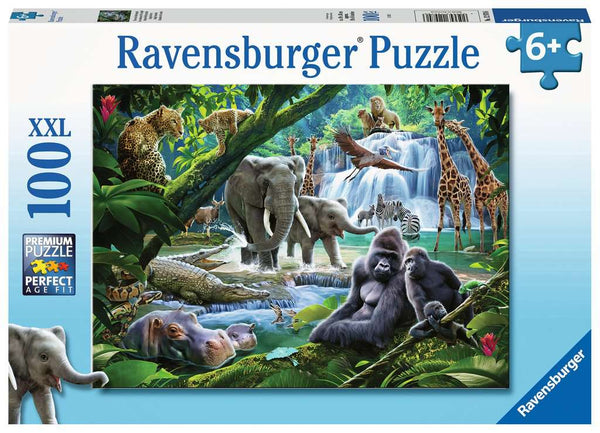 100 Piece Puzzle: Jungle Animals - Ages 6+