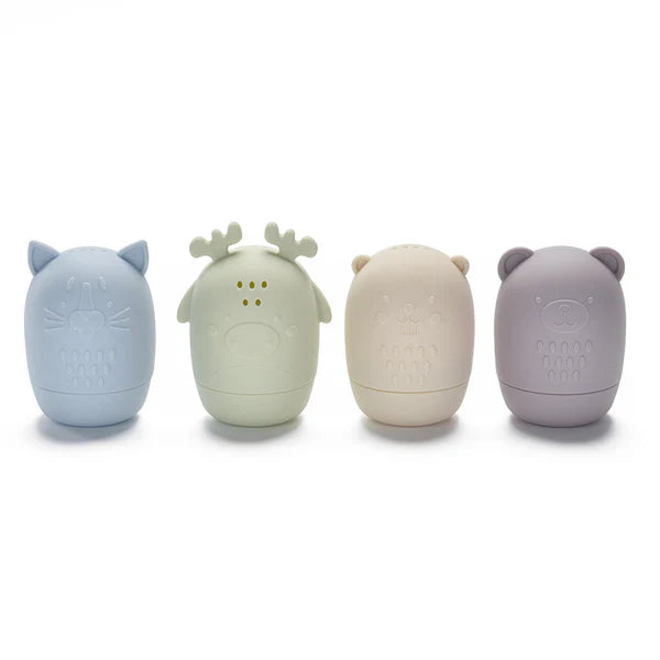 Noüka: Silicone Canada Animal - Bath Toys Set - Ages 3mths+