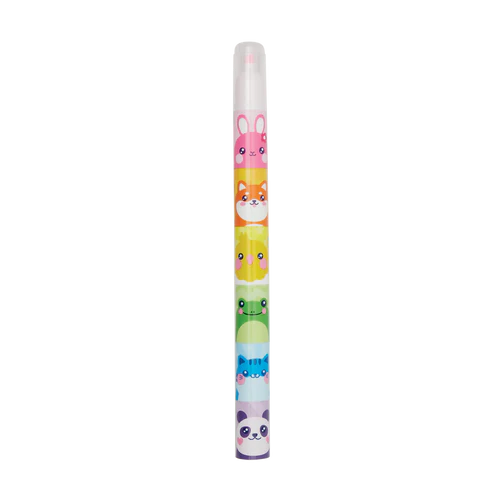 Hey! Critters: 6 Colour Stacking Highlighters - Ages 6+