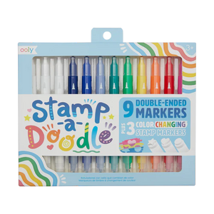 Stamp-A-Doodle Double-Ended Markers - Ages 3+