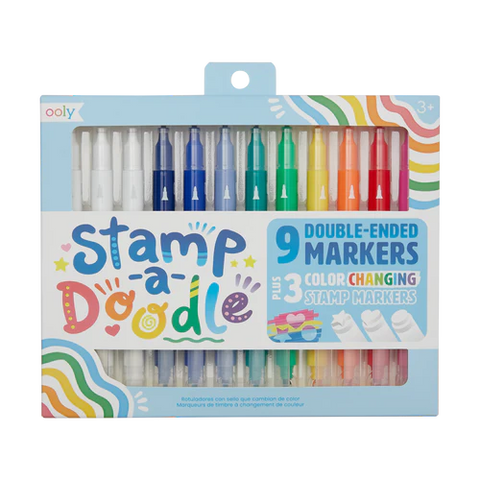 Stamp-A-Doodle Double-Ended Markers - Ages 3+