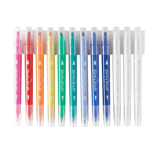 Stamp-A-Doodle Double-Ended Markers - Ages 3+