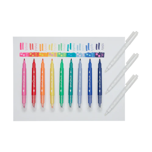 Stamp-A-Doodle Double-Ended Markers - Ages 3+