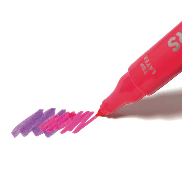 Ooly: Colour Layers: 8 Double-ended Layering Markers - Ages 6+